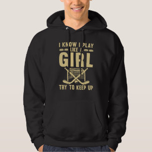 Cooler Eishockey für Frauen Mädchen Feldhockey-Man Hoodie