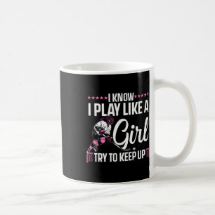 Cooler Eishockey für Frauen Mädchen Hockeyliebhabe Kaffeetasse