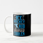 Cooler Eishockey-Junge Kaffeetasse (Links)