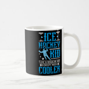 Cooler Eishockey-Junge Kaffeetasse