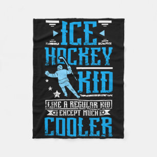 Cooler Eishockey-Kid Fleecedecke