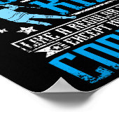 Cooler Eishockey-Kid Poster (Ecke)