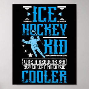 Cooler Eishockey-Kid Poster