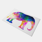 Cooler Elefant Fußmatte (Schrägansicht)