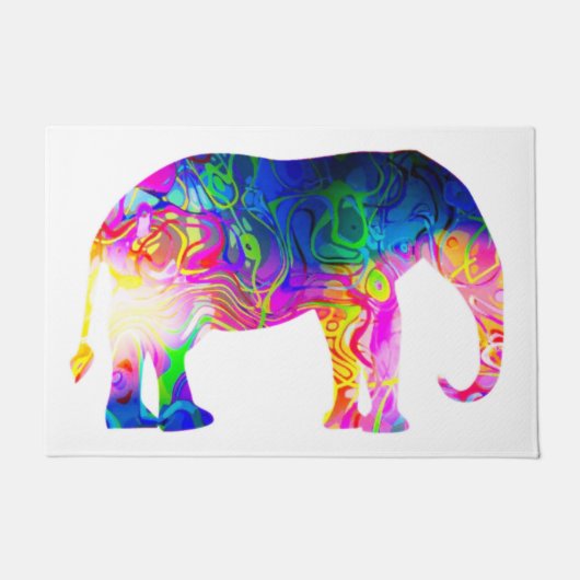 Cooler Elefant Fußmatte (Vorderseite)