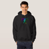Cooler Elefant mit DJ-Sonnenbrille Hoodie (Vorne ganz)