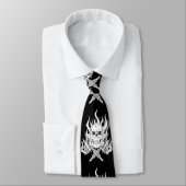 Cooler eleganter Schwarz-weißer Stammes- Krawatte (Gebunden)