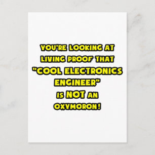 Cooler Elektronikingenieur ist kein Oxymoron Postkarte