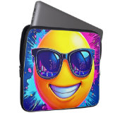 Cooler 😎 Emoji Splash Spaß Laptopschutzhülle (Vorne Rechts)
