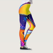 Cooler 😎 Emoji Splash Spaß Leggings (Rechts)