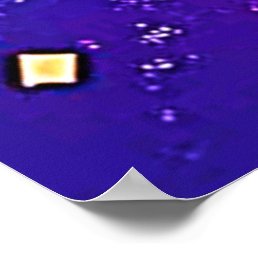 Cooler 😎 Emoji Splash Spaß Poster (Ecke)