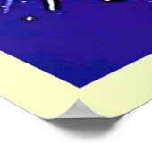 Cooler 😎 Emoji Splash Spaß Poster (Ecke)