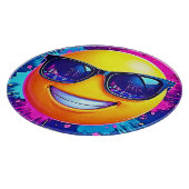 Cooler 😎 Emoji Splash Spaß Schneidebrett (Ecke)