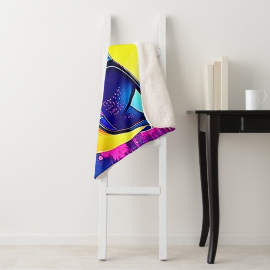 Cooler 😎 Emoji Splash Spaß Sherpadecke (Beispiel)