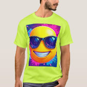 Cooler 😎 Emoji Splash Spaß T-Shirt (Vorderseite)