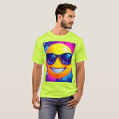 Cooler 😎 Emoji Splash Spaß T-Shirt (Vorne ganz)