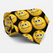 Cooler Emoticon-Typ Krawatte (Gerollt)