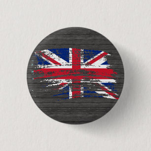 Cooler englischer Flaggenentwurf Button