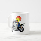 Cooler Enten auf einem Motorrad Kaffeetasse (Vorderseite Links)