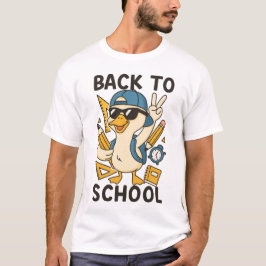 Cooler Enten-Rückkehr-zur-Schule-Design Lustige Ca T-Shirt