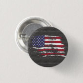 Cooler Entwurf der amerikanischen Flagge Button (Vorne & Hinten)