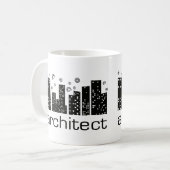 Cooler Entwurf der Architekten-Gebäude! Kaffeetasse (Vorderseite Links)