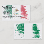 Cooler Entwurf der mexikanischen Flagge Visitenkarte (Vorne/Hinten)