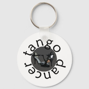 Cooler Entwurf des Tango-Tanzes! Schlüsselanhänger