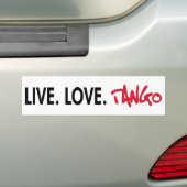 Cooler Entwurf LiveLiebeTango! Autoaufkleber (Auf Auto)