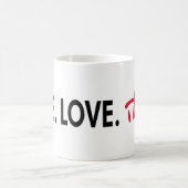 Cooler Entwurf LiveLiebeTango! Kaffeetasse (Mittel)