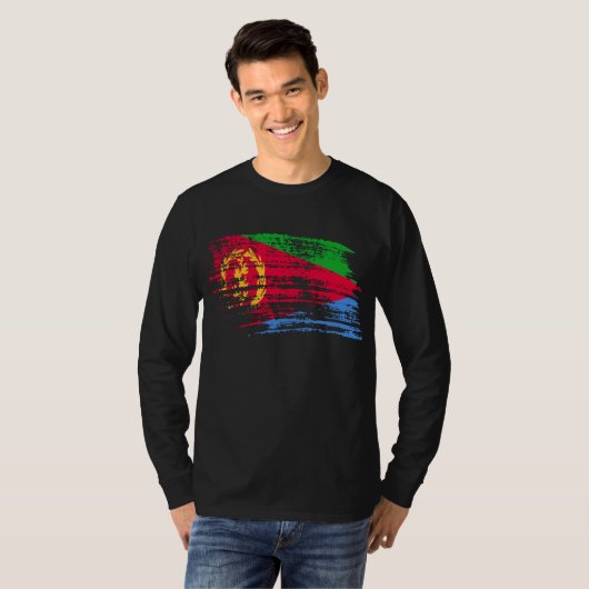 Cooler Eritreanflaggenentwurf T-Shirt (Vorne ganz)