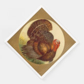 cooler Erntedank Pilgrim Holiday Vintag Serviette (Ecke)