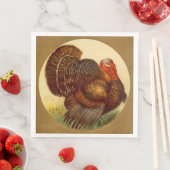 cooler Erntedank Pilgrim Holiday Vintag Serviette (Beispiel)