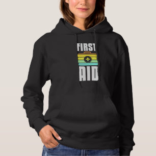 Cooler Erste-Hilfe-Anzug Vintag Artwork Rotes Kreu Hoodie