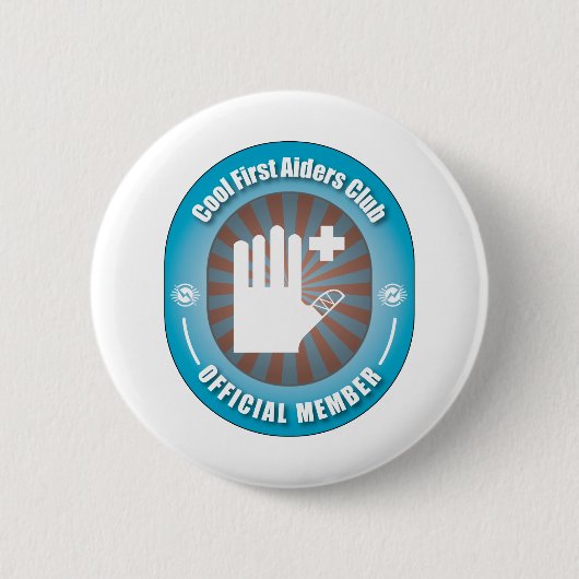 Cooler erster Helferin-Verein Button (Vorderseite)
