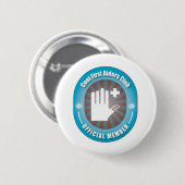 Cooler erster Helferin-Verein Button (Vorne & Hinten)