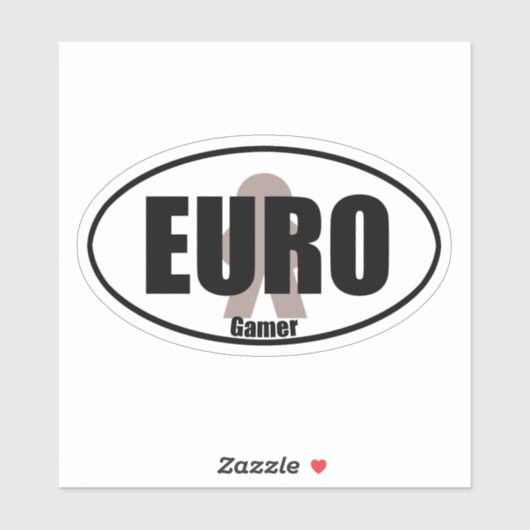 Cooler Euro Gamer Epic Meeple Tabletop Decal Aufkleber (Blatt)