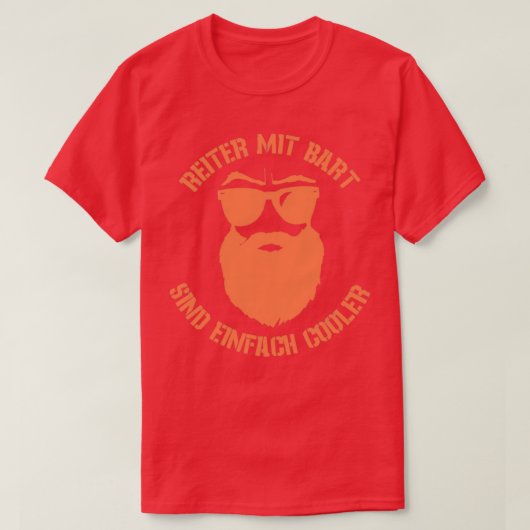 Cooler Fahrer mit Bart T-Shirt (Design vorne)