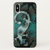 Cooler Fall Gecko iPhone X Case-Mate iPhone Hülle (Rückseite)