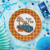 cooler Fall kariert Saisonfahrer Party Pappteller (Party)