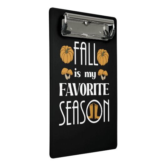 Cooler Fall Mini Klemmbrett (Schrägansicht)