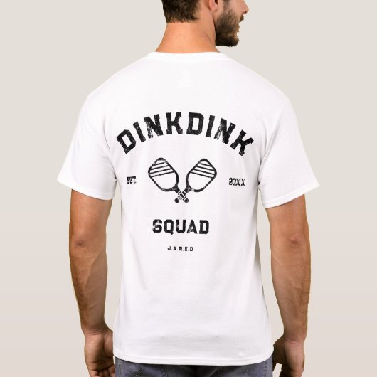 COOLER FAMILIENSQUAD PICKLEBALL VATER'S DATHER T-Shirt (Rückseite)