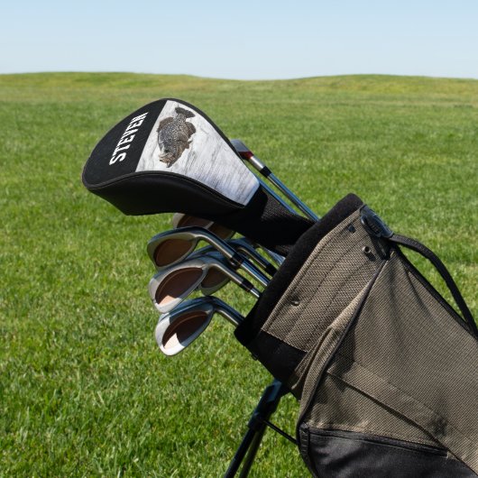 Cooler Fantasiename Angler  Golf Headcover (In SItu)