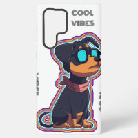 Cooler, farbenfroher, lebendiger Hund in Brille