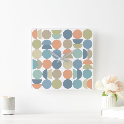 Cooler Farbgeber Abstrakt Quadratische Wanduhr (Zuhause)