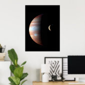 Cooler farbiger Jupiter und Io Poster (Heimbüro)