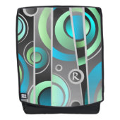 Cooler farbiger Pop Art Geometrisches Muster Rucksack (Vorderseite)
