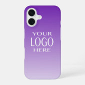 Cooler Farbverlauf | Ihr Logo-Austausch iPhone 16 Hülle (Rückseite)
