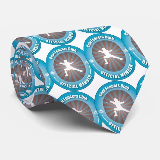 Cooler Fechter-Verein Krawatte (Gerollt)