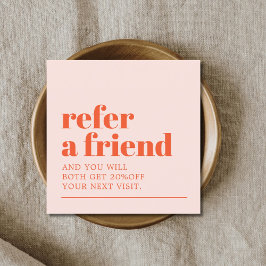 Cooler, feiner Pastell Weißer Schönheitssalon Empfehlungskarte